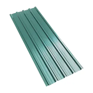 12 Pcs Dark Green 129cm Metal Roofing Covers Corrugated Roof Garage Shed Carport Greenhouse Panels