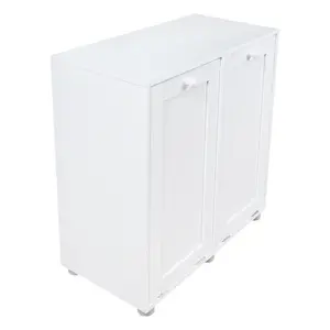 Binali Wood Cabinet Laundry Hamper