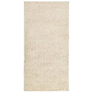 Shaggy Rug PAMPLONA High Pile Modern Gold 100x200 cm