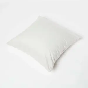 Homescapes Cream Velvet Cushion, 45 x 45 cm