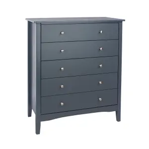 4 drawer chest, Midnight Blue - Como