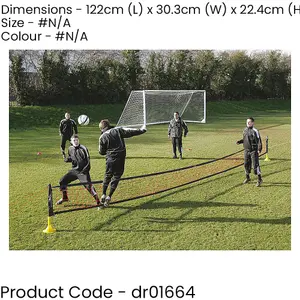 30ft Football Tennis Training Net Set Garden Pitch Mini Game Skill Touch Control