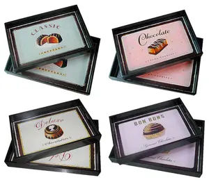 Maison by Premier Le Chocolat Set Of Two Assorted Designs Trays