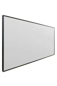 MirrorOutlet Artus - Black Aluminium Edged Wall Leaner Mirror 68" X 33" (174CM X 85CM)