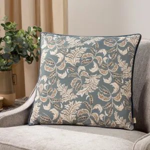 Evans Lichfield Chatsworth Topiary Piped Feather Filled Cushion