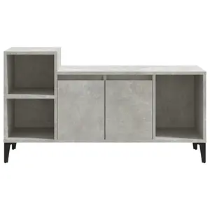 Berkfield TV Cabinet Concrete Grey 100x35x55 cm Engineered Wood