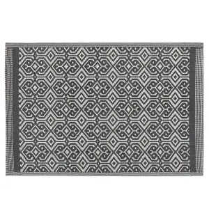 Outdoor Area Rug 120 x 180 cm Black BARMER