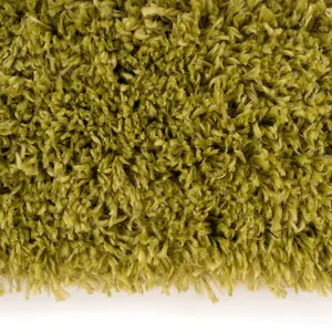 Lime Green Thick Soft Shaggy Runner Rug 60x240cm