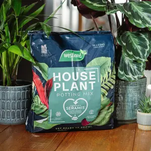 Peat Free Compost for Indoor Plants - 2 x 10 Litre Bags - House Plant Potting Mix - Promotes Healthy Root Growth