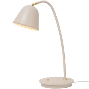 Nordlux Fleur Indoor Living Dining Bedroom Table Light In Beige (Diam) 15.3cm