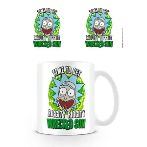 Rick And Morty Wrecked Son Mug White/Green (One Size)