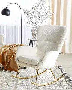 Rocking Chair ANASET Boucle White