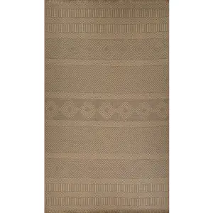 MYTHRI Machine Washable Jute Boho Area Rug 79 x 152 cm