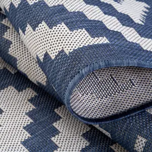 Ecology Collection Outdoor Rugs in Blue  100blu