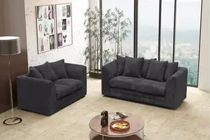 Furniture Stop - Logan 3 + 2 Seater Sofa Set Fabric Jumbo Cord