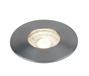 Lighting Collection Cantho Silver LED Recessed Spotlight, Pack of 3