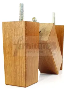 4x REPLACEMENT FURNITURE LEGS SOLID WOOD 110mm HIGH SOFAS CHAIRS SETTEE CABINETS LEGS M10 TSP2055