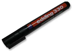 EDDING - Chisel Tip Permanent Marker Pen - Black