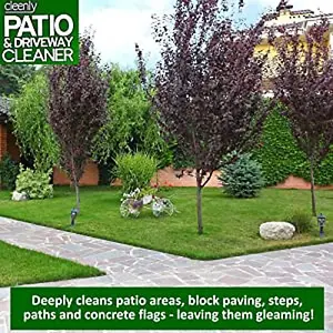 Cleenly Patio & Driveway Cleaner 10L - Remove Stains, Dirt and Grime - Use on Block Paving, Steps, Paths, Concrete