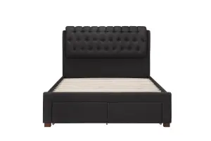 Birlea Valentino King Bed Charcoal