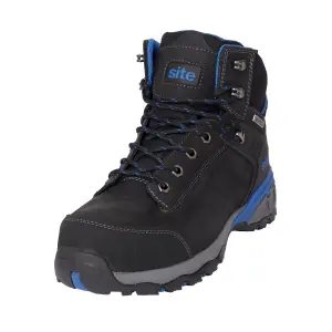 Site Thorite Unisex Black & blue Safety boots, Size 8