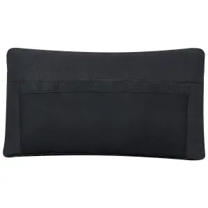 Corner Sofa UNSTAD Black Fabric Left Hand