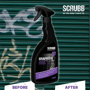 SCRUBB Graffiti-X Graffiti remover, 750ml Trigger spray bottle