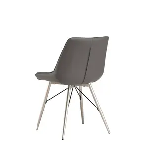 Lenore Upholstered Dining Chair Grey / 1