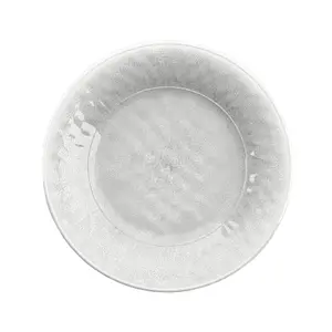 Purely Home Potters Reactive Glaze White Melamine Side Plates - Set of 5