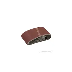 Silverline (870507) Sanding Belts 65 x 410mm 120 Grit Pack of 5