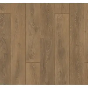 PACK OF 5 (Total 5 Units) - Medium Oak 8mm Thick Laminate Flooring (11.1m2 Coverage)