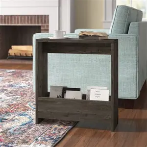 Beeler Modern Slim Compact Side Table Zipcode Design Colour: Dark Coffee