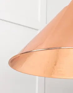 Hammered Copper Hockley Pendant