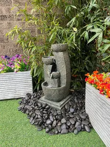 Medium Aztec Modern Mains Plugin Powered Water Feature