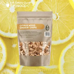 Green Olive Firewood Co Citrus Wood Smoking Chunks 5L