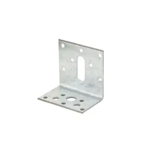 Expamet Zinc effect Galvanised Steel Light duty Angle bracket (H)60mm (W)40mm (L)60mm