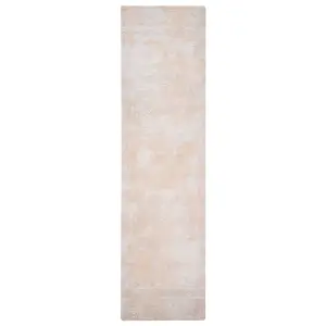 Cotton Runner Rug 80 x 300 cm Beige BEYKOZ