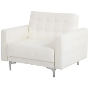 Armchair ABERDEEN Faux Leather White