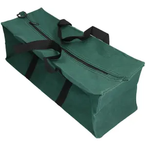 18" Green Canvas Tool Kit Carry Bag Storage Holder Zipped