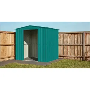 8 x 6 Premier Apex Metal Garden Shed - Heritage Green (8ft x 6ft / 8' x 6' / 2.4m x 1.8m)