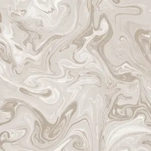 Fresco Gold Marbled Contemporary Wallpaper