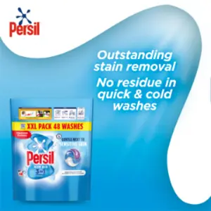 Persil XXXL 3in1 Laundry Washing Capsules Non-Bio w/ Lasting Freshness 240W, 4pk