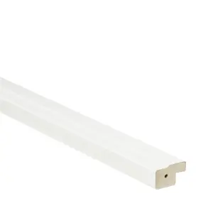 GoodHome Alpinia Matt white Cornice & pelmet, (L)2400mm (H)35mm