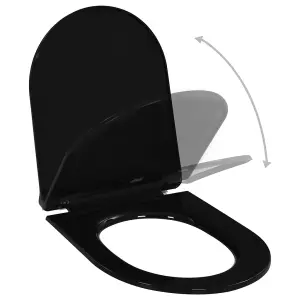 Soft-close Toilet Seat with Quick-release Design Black