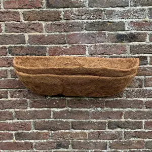 Pack of 2 Extra Deep Coco Wall Trough Planter Liner (60cm)