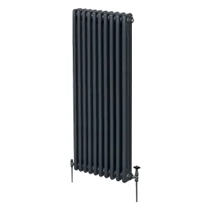 Traditional 3 Column Radiator - 1800 x 472 mm - Anthracite