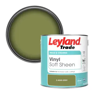 Leyland Trade Vinyl Soft Sheen Walls & Ceilings Emulsion Paint (S 4040-G50Y) - 2.5L