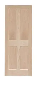 Victorian 4 Panel Oak Panel Door 1981 x 610mm