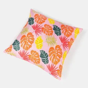 OHS Tropical Water Resistant Filled Cushion Covers, Pink - 45 x 45cm - 4 Pack