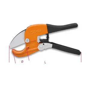 Beta Tools 342 Ratchet-Type Shears for Plastic Pipes